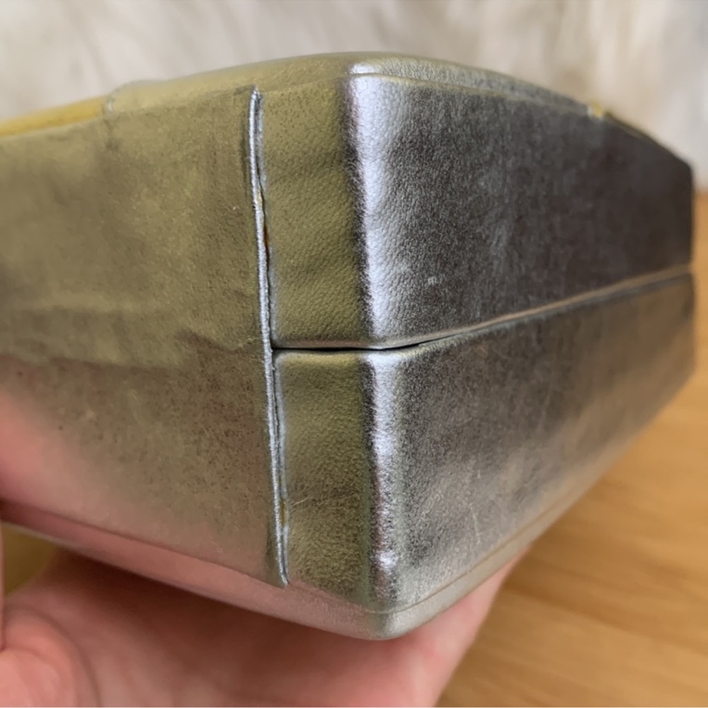 Vintage Barbara Bolan Metallic Ombre Geometric Shoulder Bag - Picture 10 of 16